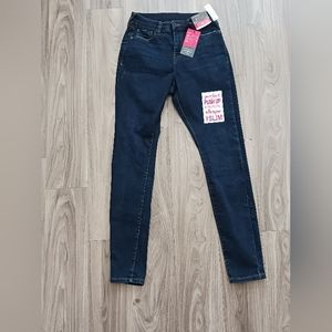 Bold Elements JeansCurvy Skinny Tummy Control Perfect Push Up Dark Blue Denim  8
